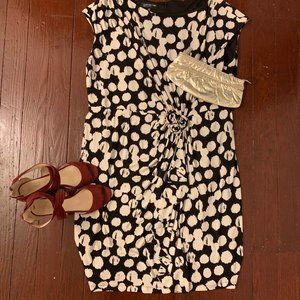 Jones New  York Jersey Dress, Rosette, Ruching 22W